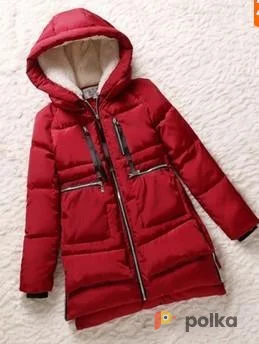 Возьмите Женская куртка парка пуховик бордовая красная напрокат (Фото 1) в Москве