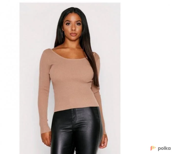 Возьмите Кофта джемпер свитер вязаная бежевая напрокат (Фото 1) в Москве