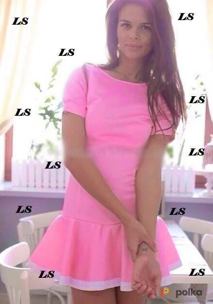 Возьмите Платье розовое женское летнее короткое яркое напрокат (Фото 1) в Москве