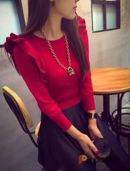 Возьмите Красная кофта женская вязаная напрокат (Фото 1) в Москве