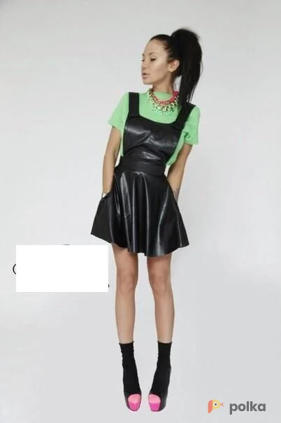 Возьмите Кожаное платье солнце клеш напрокат (Фото 1) в Москве