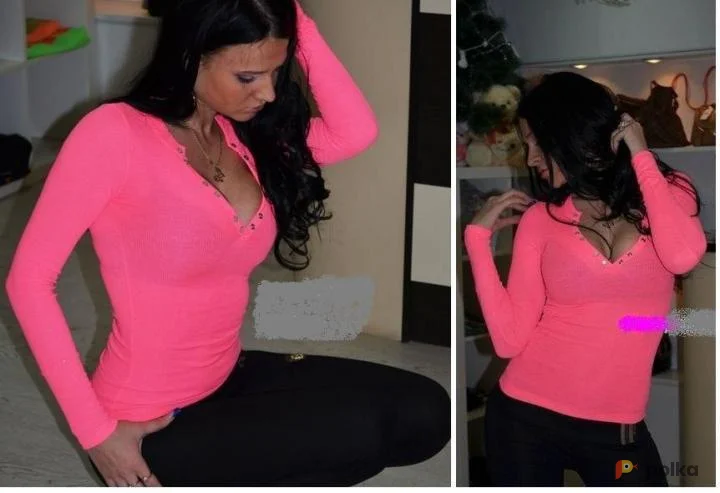 Возьмите Неоновая розовая кофта на кнопках напрокат (Фото 1) в Москве