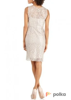 Возьмите Платье BCBGMAXAZRIA Silver Cocktail Dress Lace напрокат (Фото 1) в Москве
