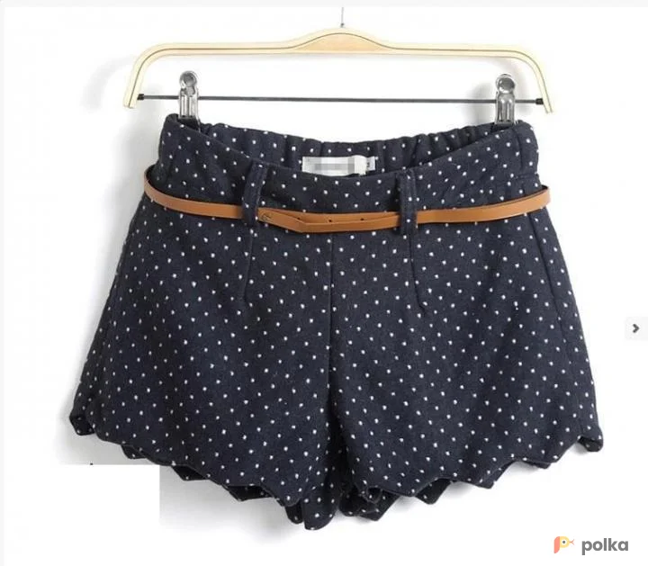 Возьмите Синие шерстяные шорты женские напрокат (Фото 1) в Москве