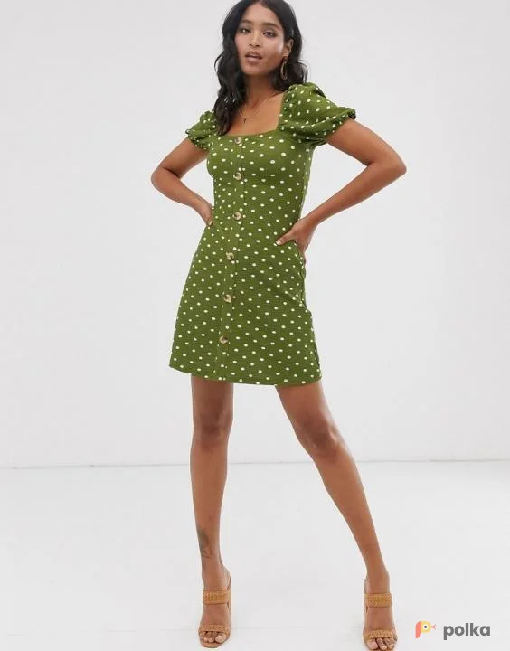 Возьмите Романтичное мини платье в горох напрокат (Фото 1) в Москве