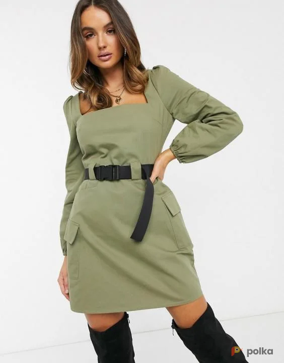 Возьмите Платье хаки женское военное милитари напрокат (Фото 1) в Москве