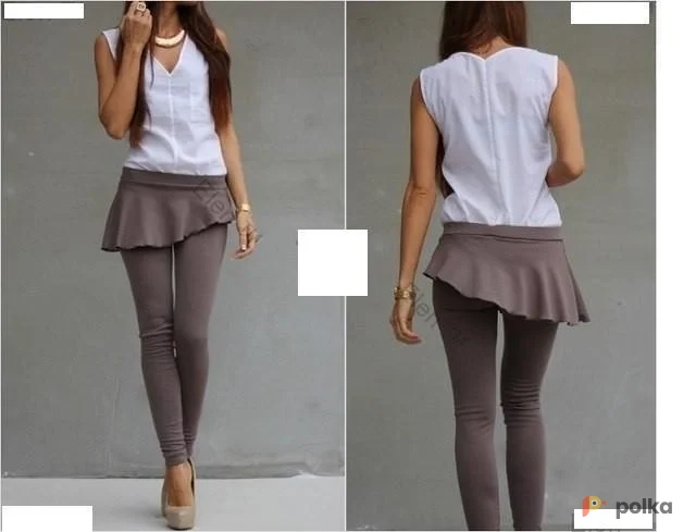 Возьмите Леггинсы черные с юбкой баской напрокат (Фото 1) в Москве