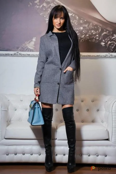 Возьмите Пальто кардиган серый напрокат (Фото 1) в Москве