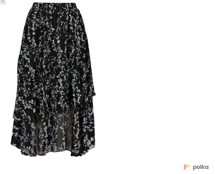 Возьмите Черная цветочная юбка шифоновая напрокат (Фото 1) в Москве