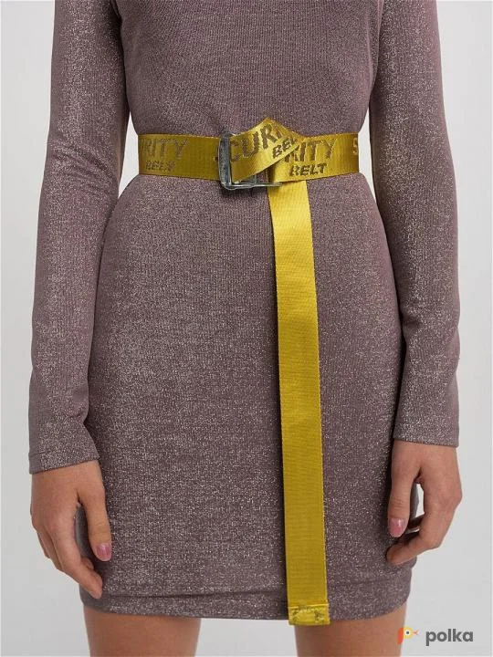 Возьмите Желтый ремень тканевый напрокат (Фото 1) в Москве