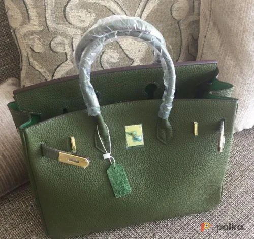 Возьмите Сумка хаки зеленая кожаная напрокат (Фото 1) в Москве