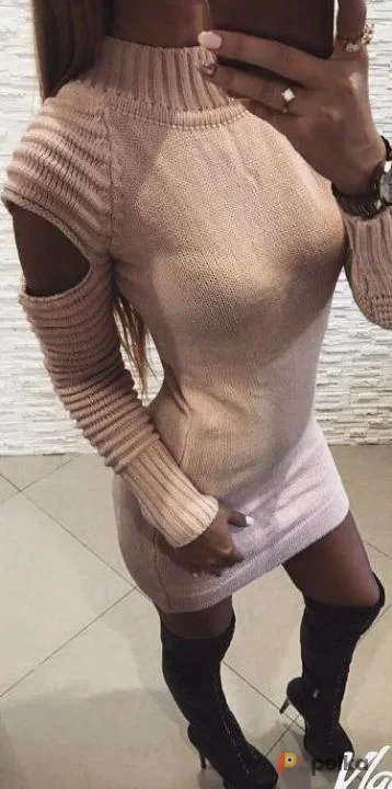 Возьмите Шерстяное платье мини розовое напрокат (Фото 1) в Москве