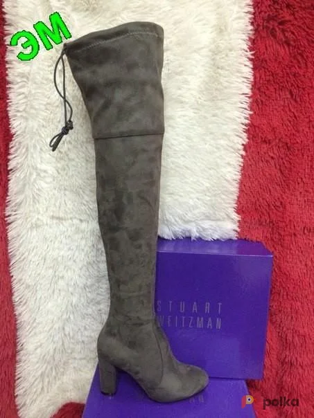 Возьмите Женские сапоги ботфорты замшевые напрокат (Фото 1) в Москве