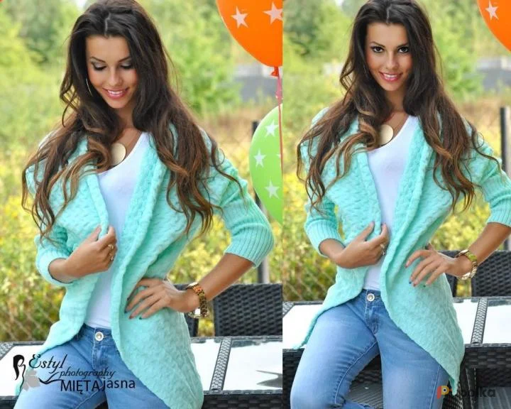 Возьмите Кофта мятная зеленая вязаная напрокат (Фото 1) в Москве