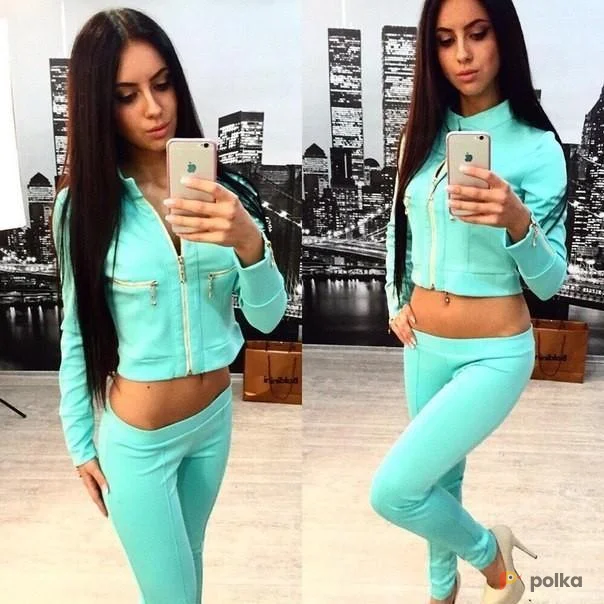 Возьмите Мятный зеленый спортивный костюм напрокат (Фото 1) в Москве