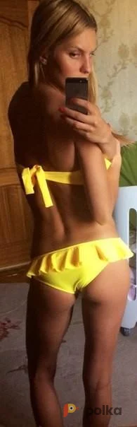 Возьмите Желтый купальник раздельный бандо напрокат (Фото 1) в Москве