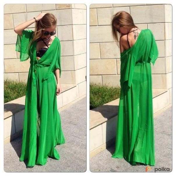 Возьмите Зеленая накидка на купальник напрокат (Фото 1) в Москве