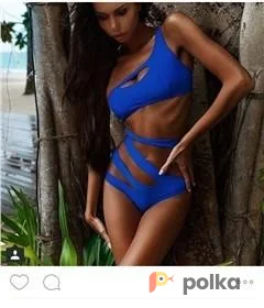 Возьмите Синий купальник электрик слитный напрокат (Фото 1) в Москве