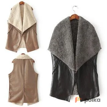 Возьмите Жилетка женская бежевая черная напрокат (Фото 1) в Москве