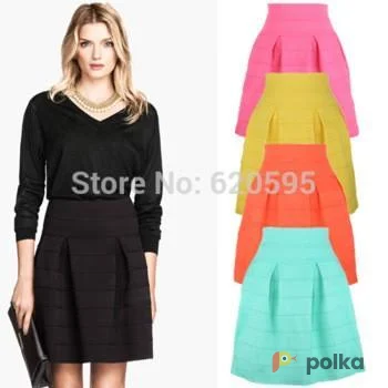 Возьмите Мини юбка зеленая мятная клеш солнце напрокат (Фото 1) в Москве