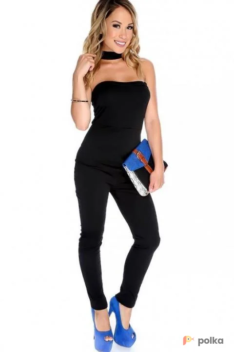 Возьмите Черный комбинезон женский трикотажный напрокат (Фото 1) в Москве