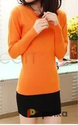 Возьмите Оранжевая кофта рубчик женская напрокат (Фото 1) в Москве