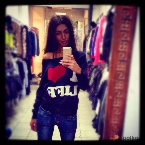 Возьмите Женский свитер джемпер кофта синяя напрокат (Фото 1) в Москве