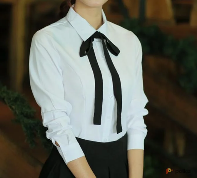 Возьмите Блузка белая женская блуза с бантиком напрокат (Фото 1) в Москве