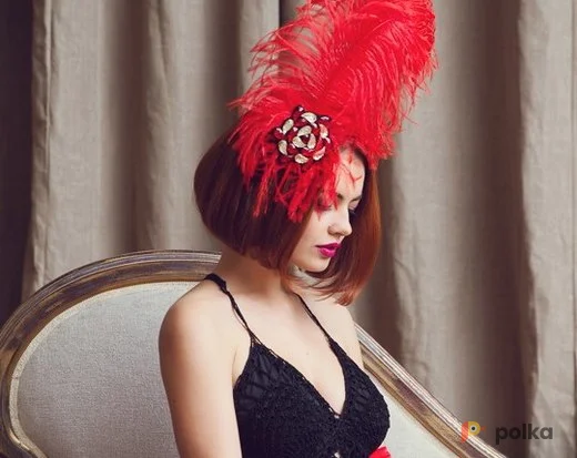 Возьмите Аксессуар для фотосессии: Дизайнерское украшение для головы страусиное Перо.  напрокат (Фото 1) в Москве