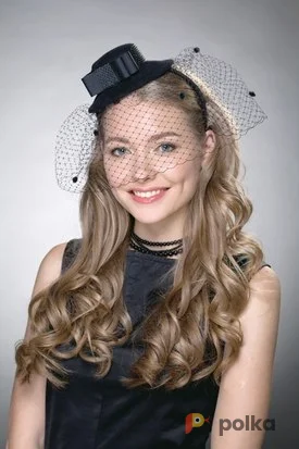 Возьмите Аксессуар для фотосессии: Мини-цилиндр фетровый с вуалью напрокат (Фото 1) в Москве