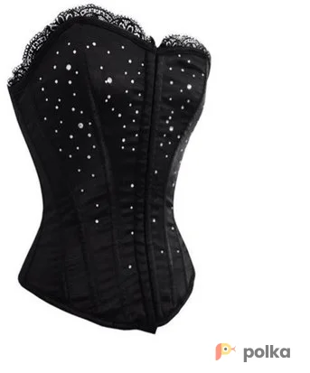 Возьмите Костюм для фотосессии: Корсет черный с декором из страз.  напрокат (Фото 1) в Москве