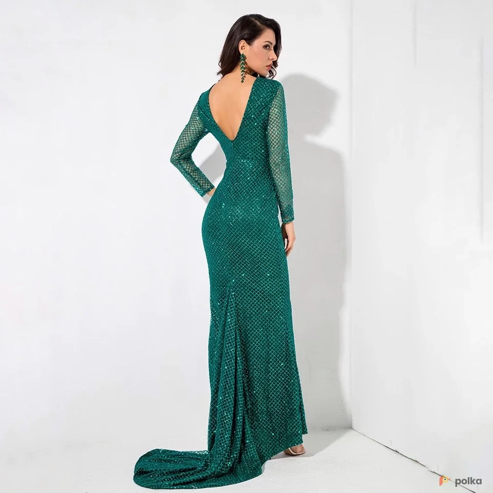Возьмите Изумрудное платье напрокат (Фото 1) в Москве