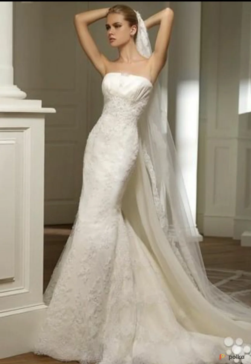 Возьмите Свадебное платье Pronovias (русалка, 88-65-92, на рост 162) напрокат (Фото 1) в Москве