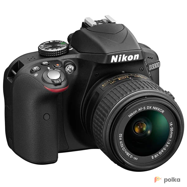 Возьмите Зеркальная камера Nikon D3300 Kit 18-55mm VR II черный напрокат (Фото 1) в Москве