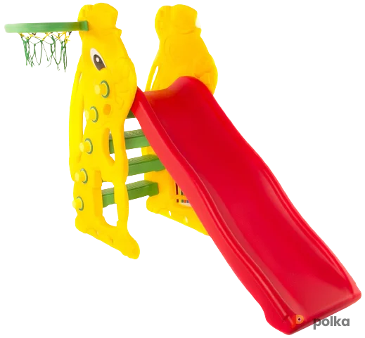 Возьмите Детская горка «Заяц» с баскетбольным кольцом  напрокат (Фото 1) в Москве