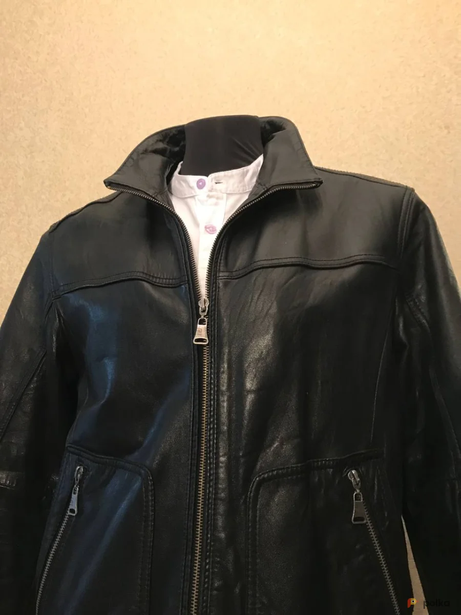 Возьмите Кожаная куртка pierre cardin напрокат (Фото 1) в Москве