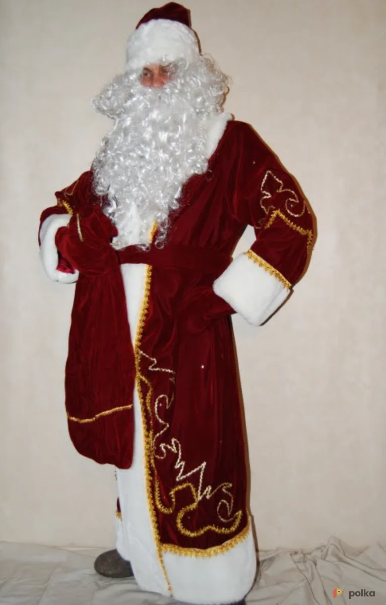 Возьмите ДЕД МОРОЗ (бархат бордовый с вышивкой) напрокат (Фото 1) в Москве