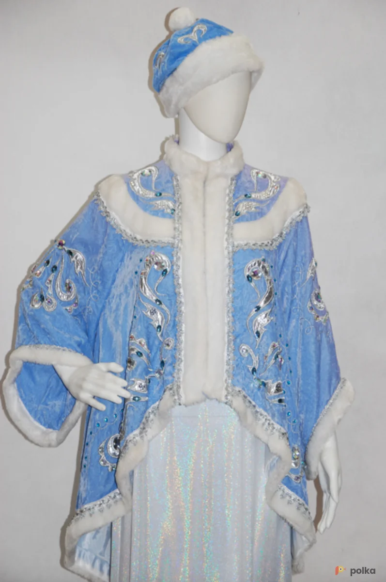 Возьмите СНЕГУРОЧКА БОЯРЫНЯ №10 (бархат голубой)  напрокат (Фото 1) в Москве