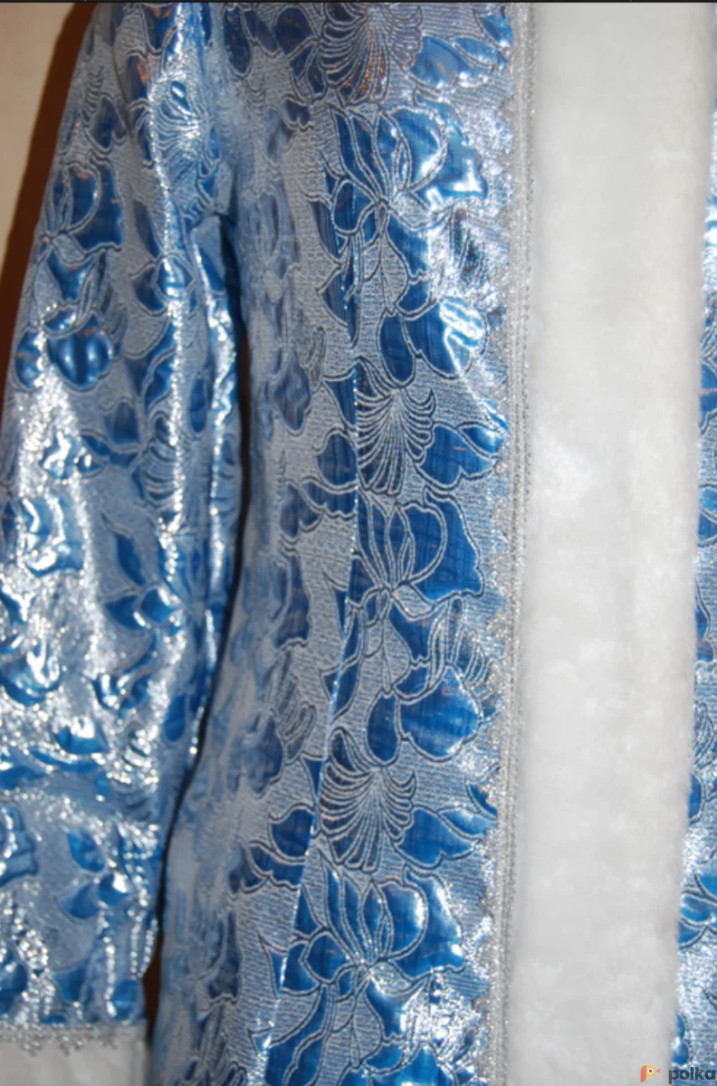 Возьмите СНЕГУРОЧКА длинная (парча голубая) напрокат (Фото 1) в Москве