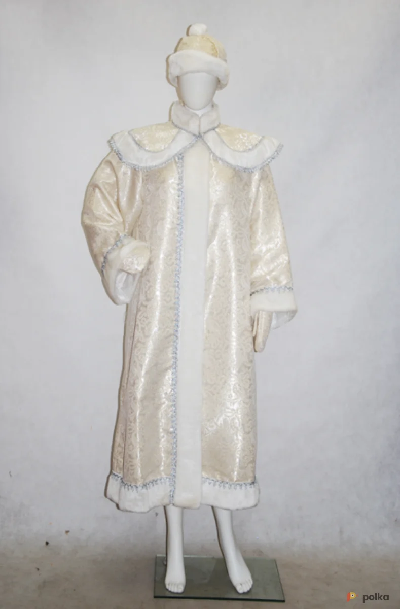 Возьмите СНЕГУРОЧКА длинная с пелериной (парча золотистая) напрокат (Фото 1) в Москве