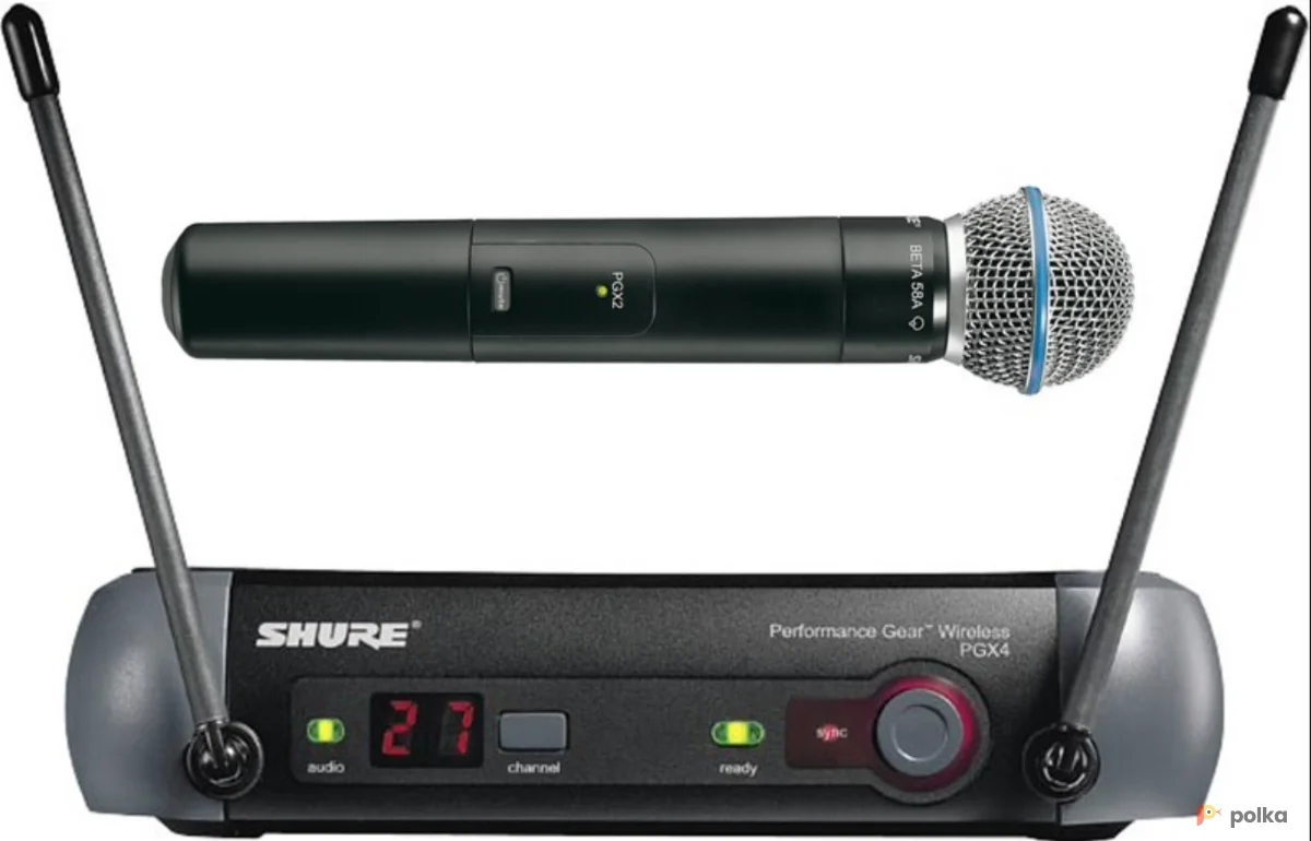 Возьмите Прокат радиомикрофона SHURE PGX24/BETA58 напрокат (Фото 1) в Москве