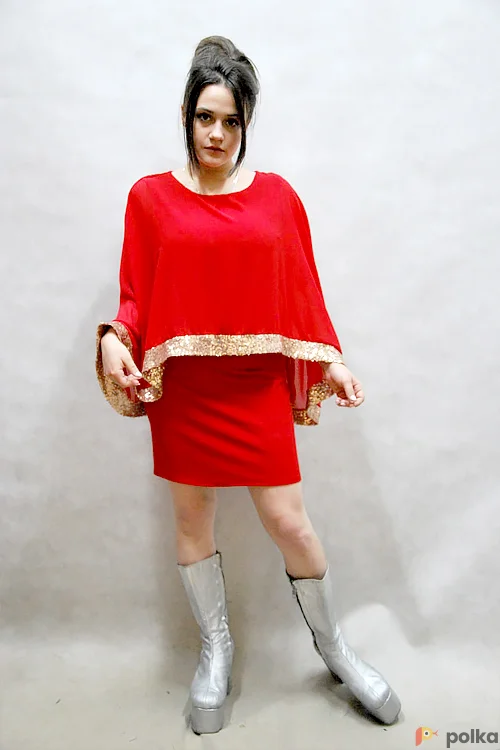 Возьмите ЭСТРАДНОЕ ПЛАТЬЕ КРАСНОЕ напрокат (Фото 1) в Москве