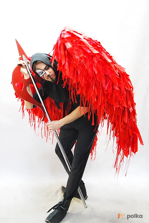 Возьмите КОСТЮМ АНГЕЛА С КРАСНЫМИ КРЫЛЬЯМИ напрокат (Фото 1) в Москве