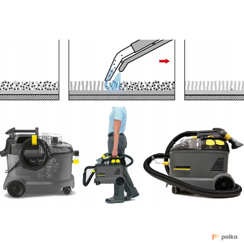 Возьмите Пылесос Karcher Puzzi 8/1 напрокат (Фото 1) В Краснодаре