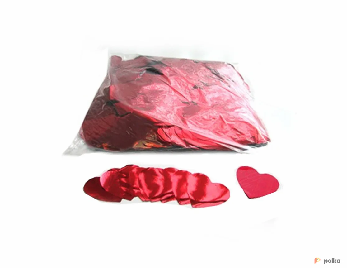 Возьмите Металлизированное конфетти фигурное 40мм (Сердца) напрокат (Фото 1) в Санкт-Петербурге