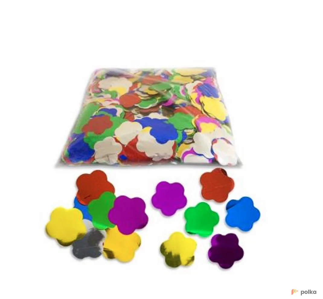 Возьмите Металлизированное конфетти фигурное 40мм (Цветы) напрокат (Фото 1) в Санкт-Петербурге