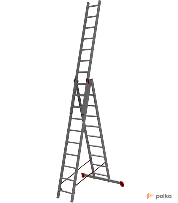 Возьмите Лестница трехсекционная АЛЮМЕТ 3х14 напрокат (Фото 1) в Москве