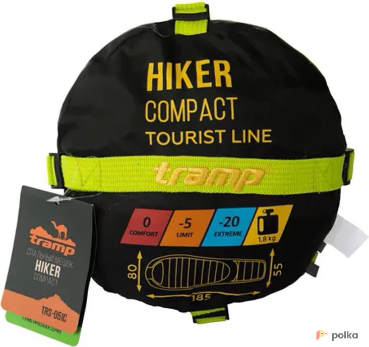 Возьмите Спальный мешок Tramp Hiker Compact левый 2023 TRS-051C-L напрокат (Фото 1) в Москве